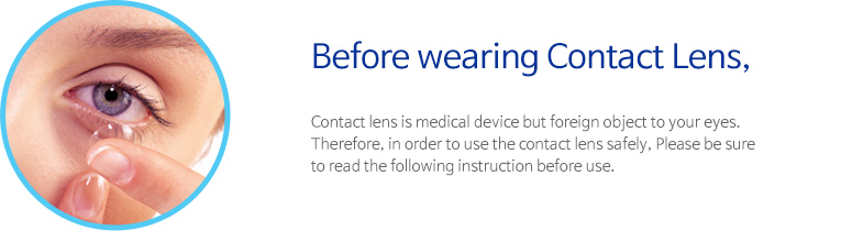 Before wearing Contact Lens, Before wearing Contact Lens,